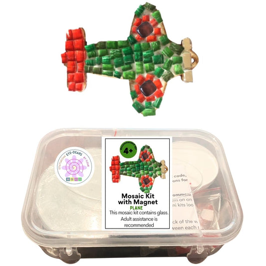 Single - Mosaic Craft Kit with Magnet - Plane (Small)
