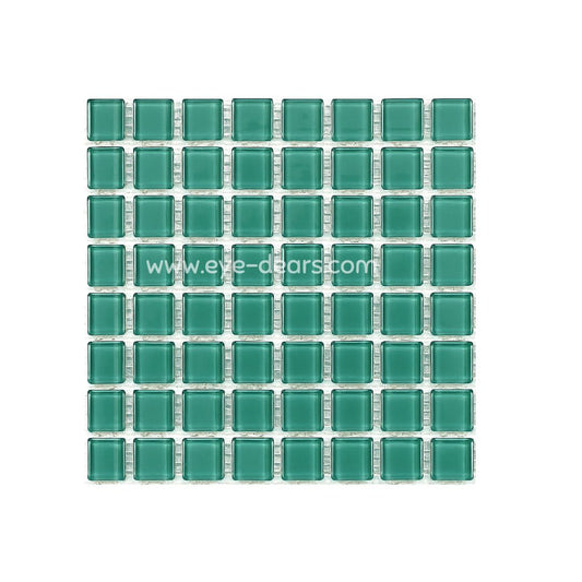 Mosaic Tiles -  Turquoise Glass 10x10mm