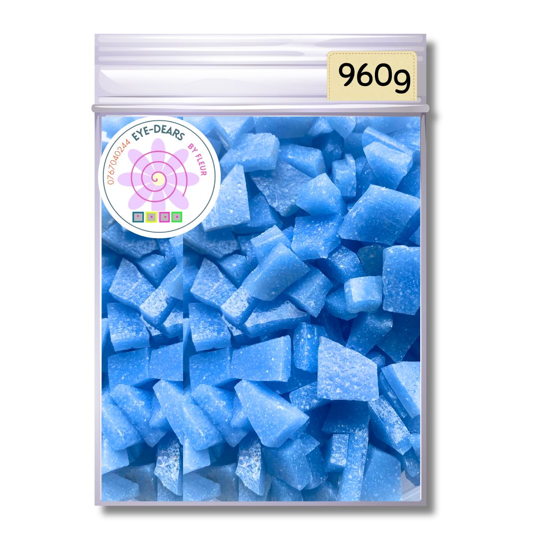 Mosaic Tiles Pre-cut Rustic Sky Blue 960g (for crafting)