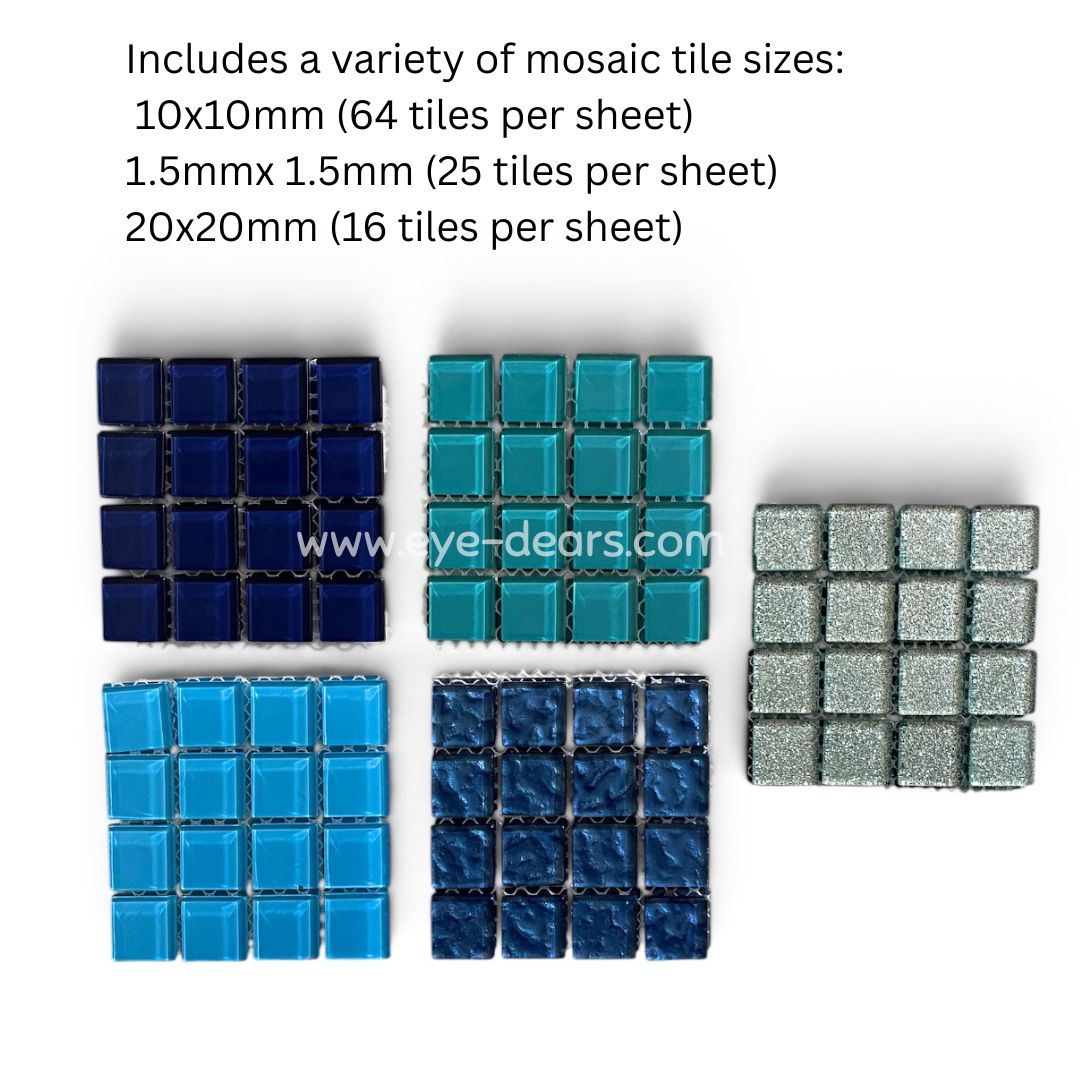 Mosaic Tiles Collection - Aquatic Palette