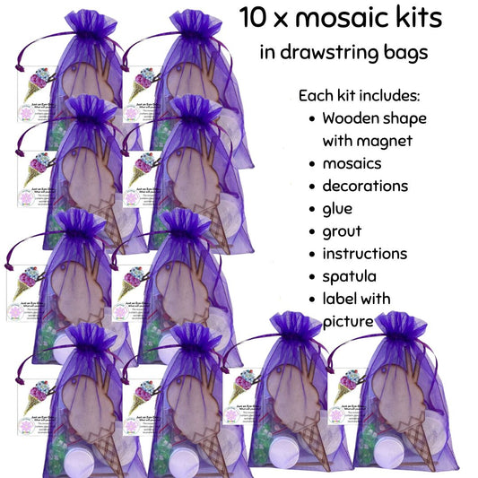 Bulk - Mosaic Craft Kit with Magnet - Icecream (Medium)