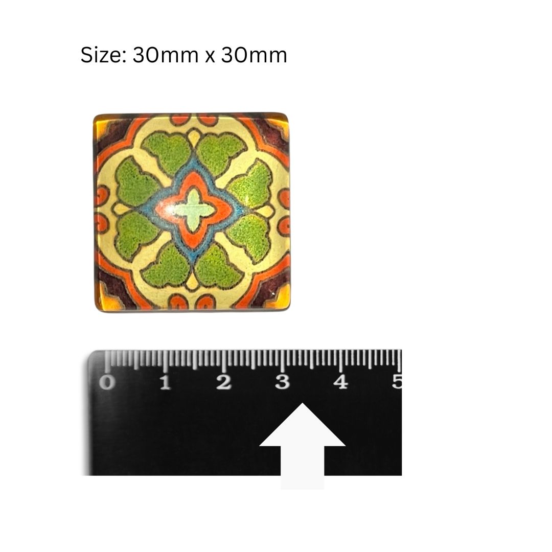 Glass Domed Insert A (30x30mm)