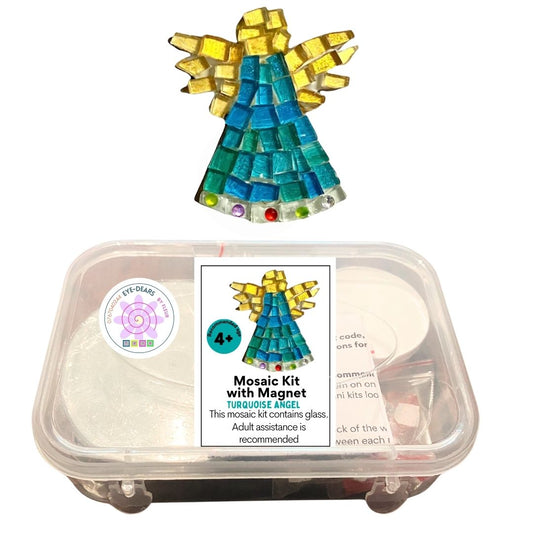 Single - Mosaic Craft Kit with Magnet - Angel Turquoise (Small)