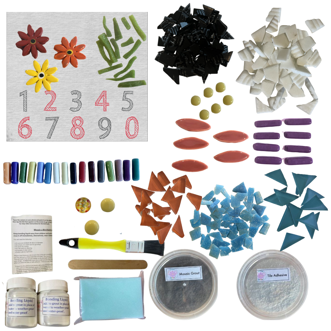 Mosaic Craft Kit for Adults - Mosaic House Number Kit
