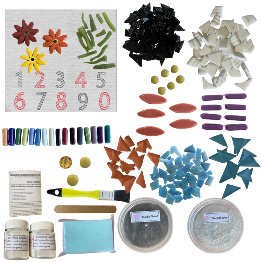 Mosaic Craft Kit for Adults - Mosaic House Number Kit
