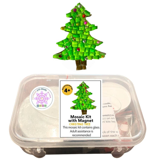 Mosaic Craft Kit with Magnet - Christmas Tree (Small)