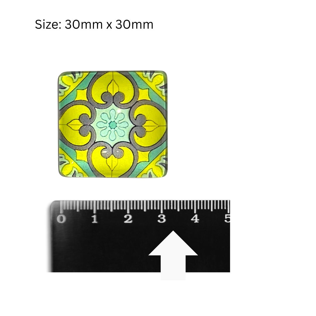Glass Domed Insert L (30x30mm)