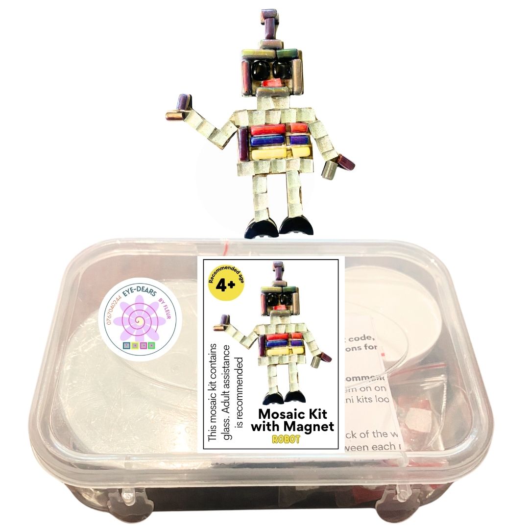 Single - Mosaic Craft Kit with Magnet -Robot (Small)