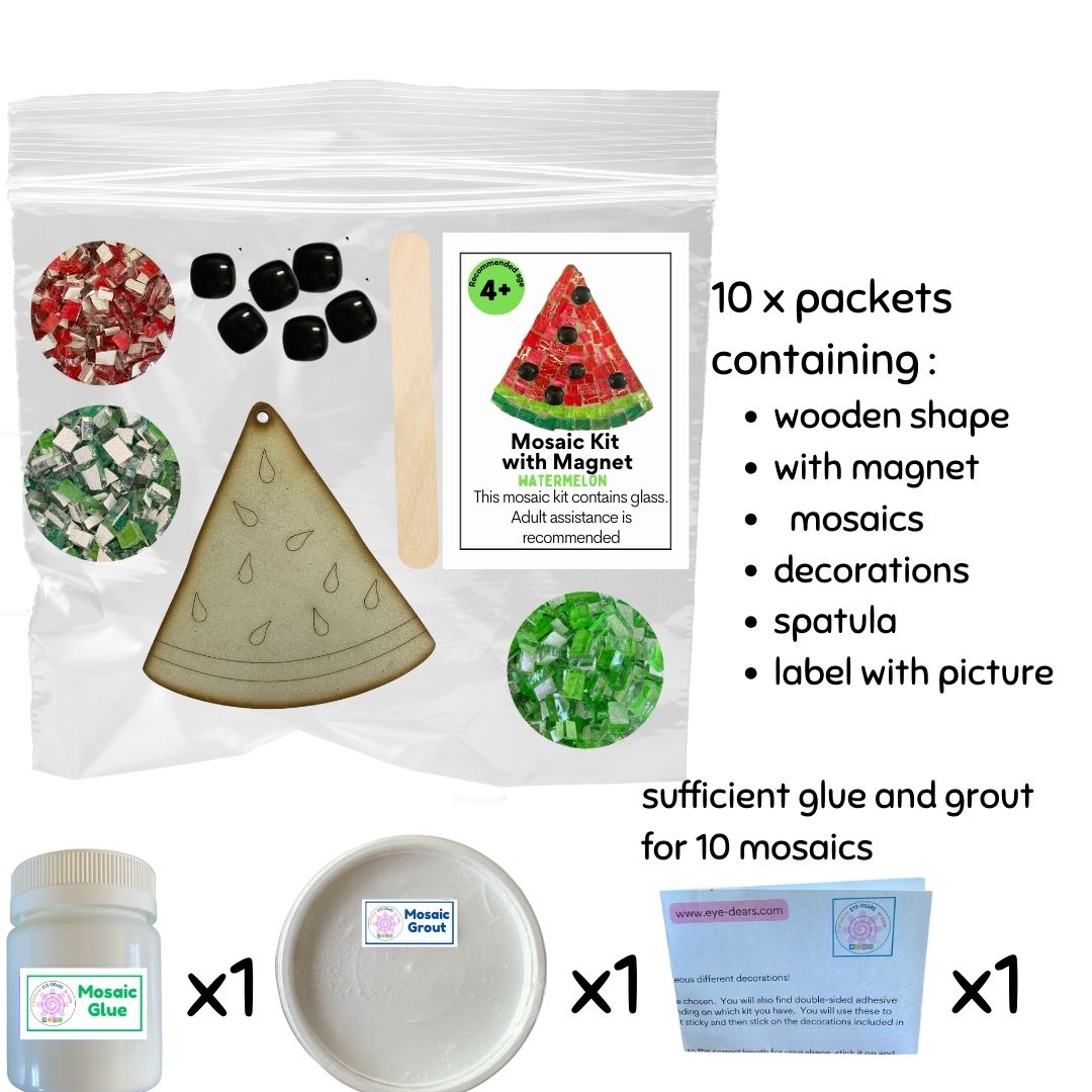 Mosaic Craft Kit with Magnet- Watermelon (Small)