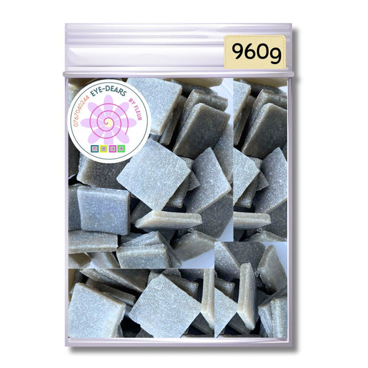 Mosaic Tiles Whole Rustic Mid-Grey 960g (small tiles for crafting)