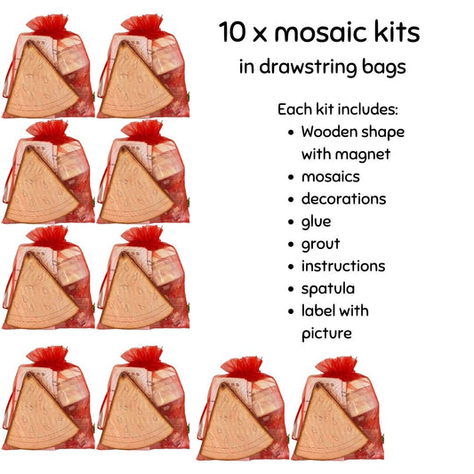 Bulk - Mosaic Craft Kit with Magnet- Watermelon (Small)