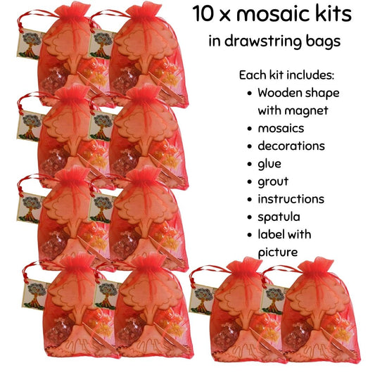 Bulk - Mosaic Craft Kit with Magnet - Volcano (Medium)