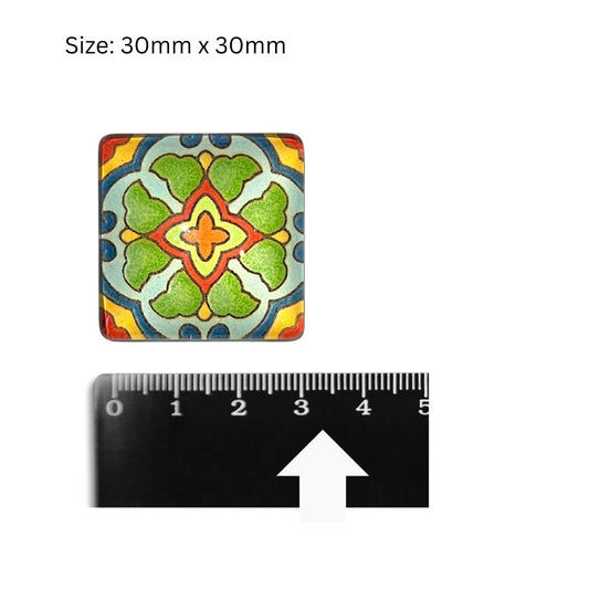 Glass Domed Insert O (30x30mm)