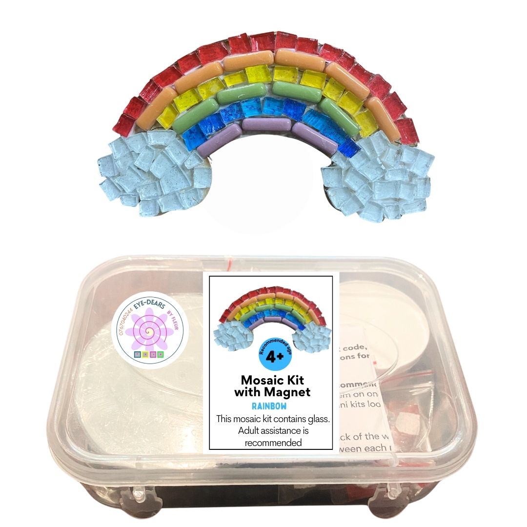 Single - Mosaic Craft Kit with Magnet - Rainbow (Small)