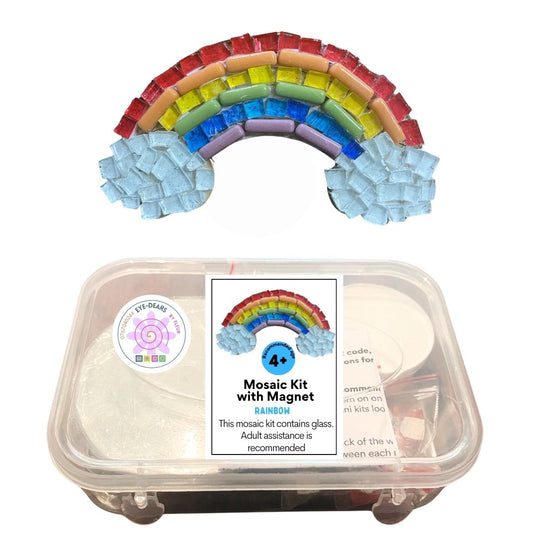 Single - Mosaic Craft Kit with Magnet - Rainbow (Small)