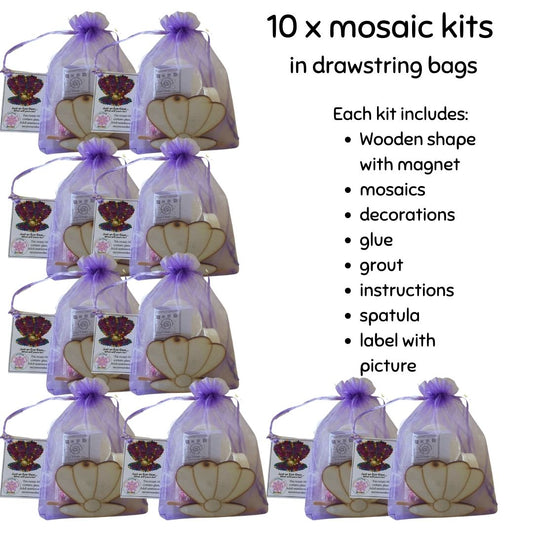 Bulk - Mosaic Craft Kit with Magnet - Shell (Medium)