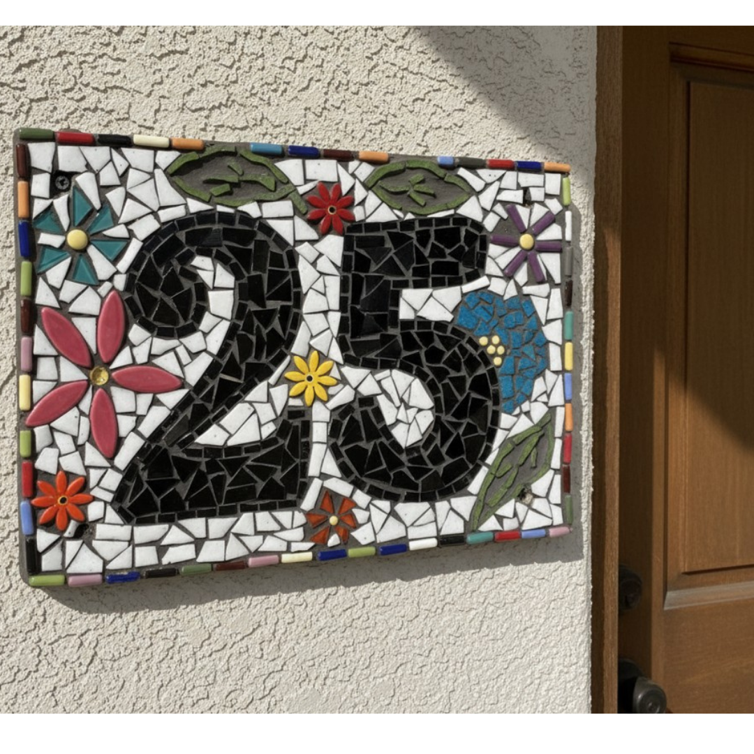 Mosaic Craft Kit for Adults - Mosaic House Number Kit