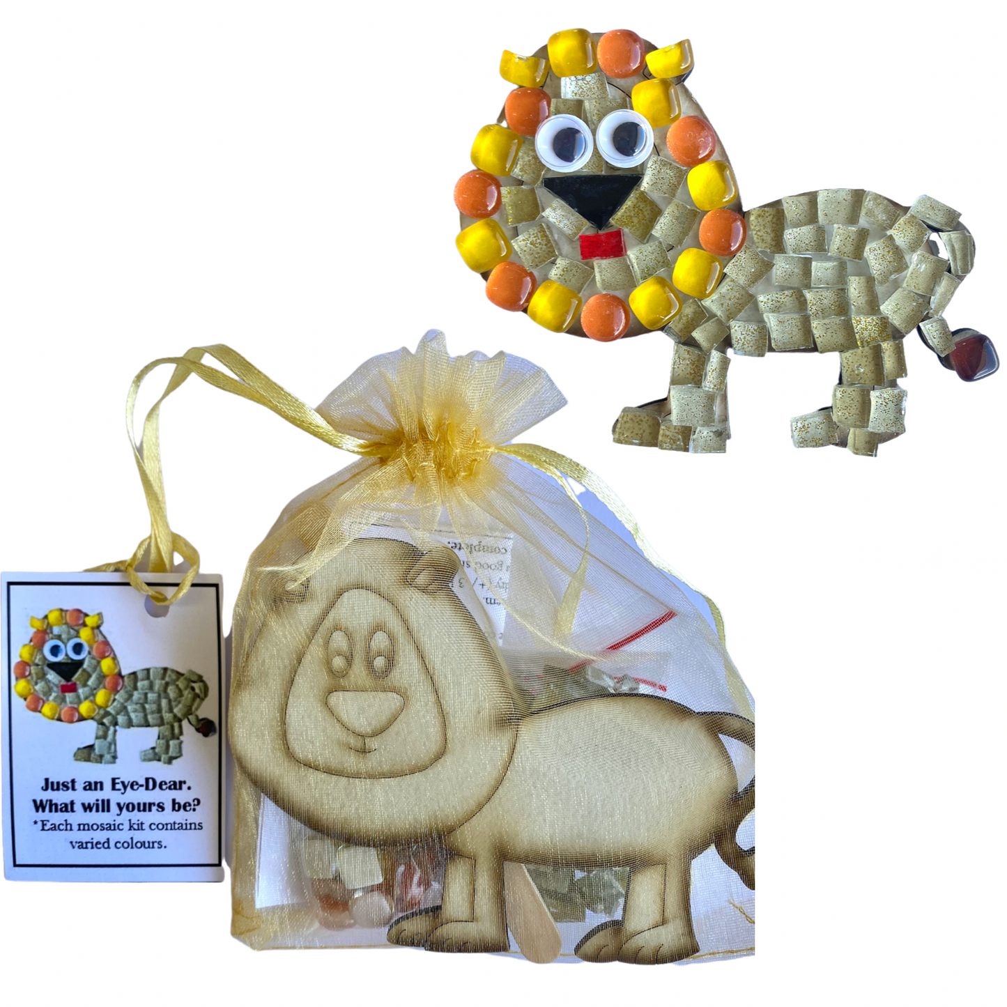 Single - Mosaic Craft Kit with Magnet - Lion (Small)