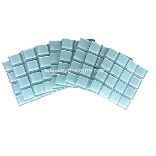 Mosaic Tiles - 10 x sheets of White Glass 23x23mm