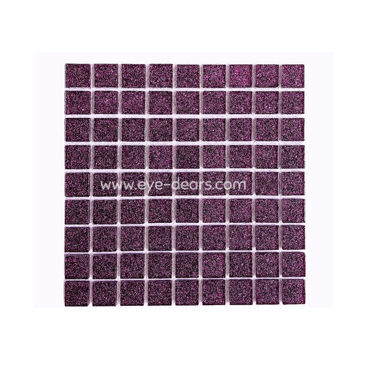 Mosaic Tiles- Single Purple Glitter (10x10mm)