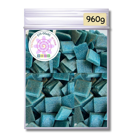 Mosaic Tiles Whole Rustic Teal 960g (Small tiles for crafting)