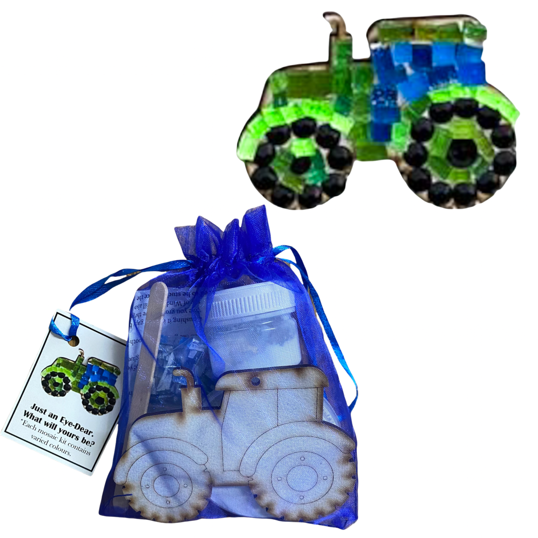 Single - Mosaic Craft Kit with Magnet -Tractor (Small)