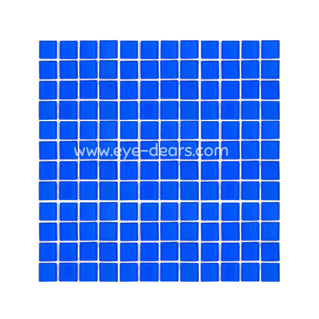 Decor Tiles - Azure Blue Glass 23x23mm