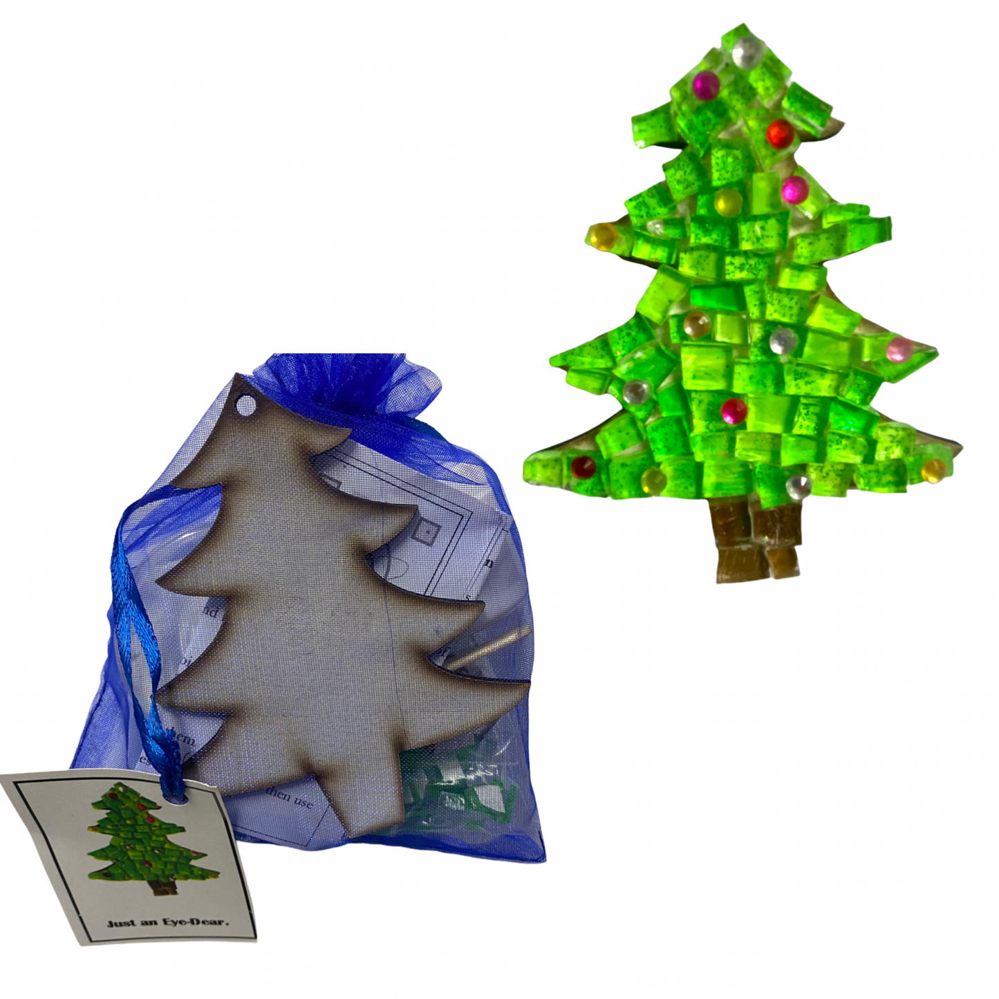 Single - Mosaic Craft Kit with Magnet - Christmas Tree (Small)