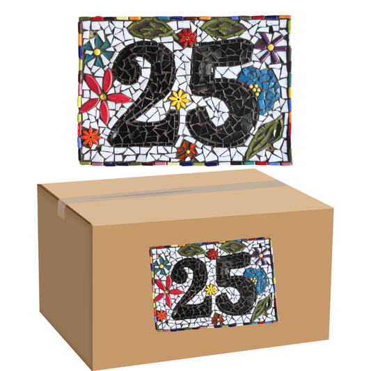 Mosaic Craft Kit for Adults - Mosaic House Number Kit