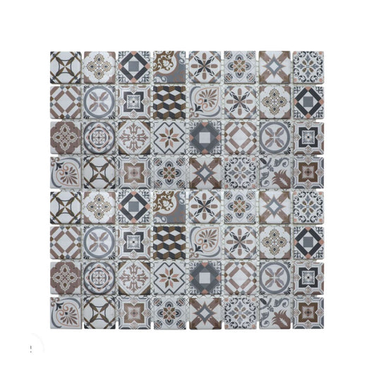 Decor Tiles - Porcelain Moroccan Brown and Grey