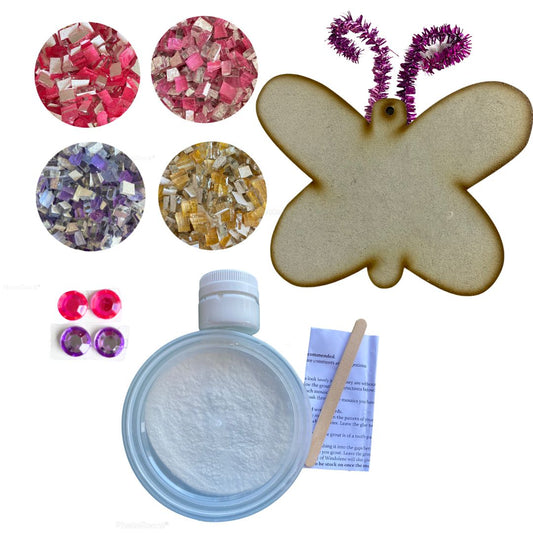 Bulk -Mosaic Craft Kit with Magnet- Butterfly (Small)