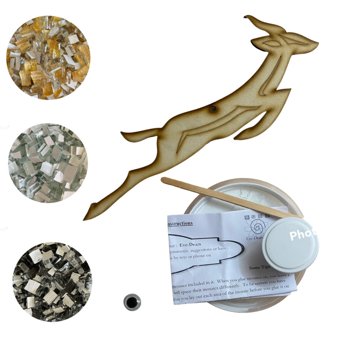 Mosaic Craft Kit with Magnet- Springbok (Small)
