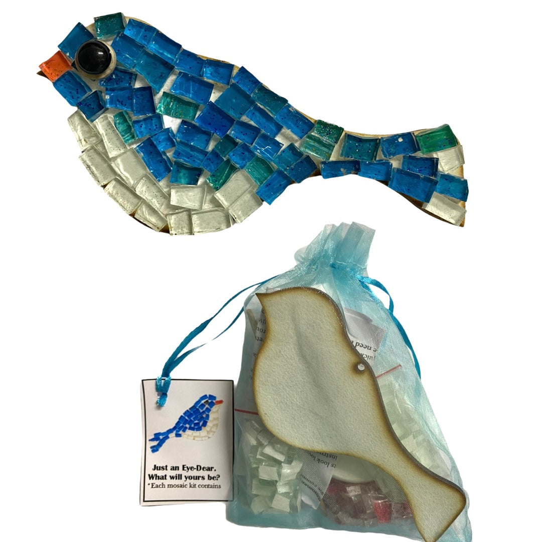 Single - Mosaic Craft Kit with Magnet - Bird (Small)