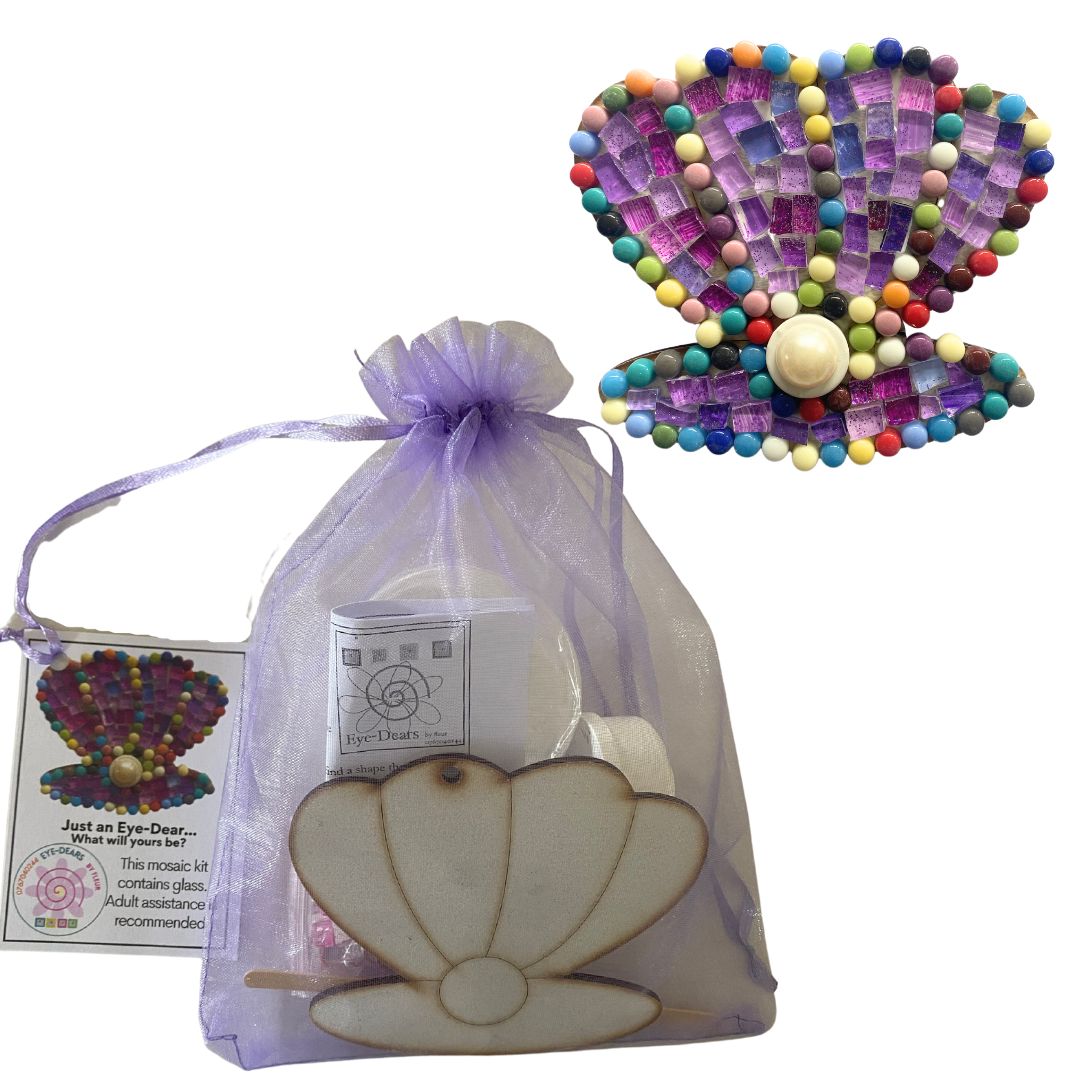 Single - Mosaic Craft Kit with Magnet - Shell (Medium)