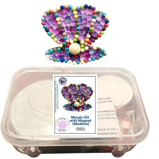 Single - Mosaic Craft Kit with Magnet - Shell (Medium)