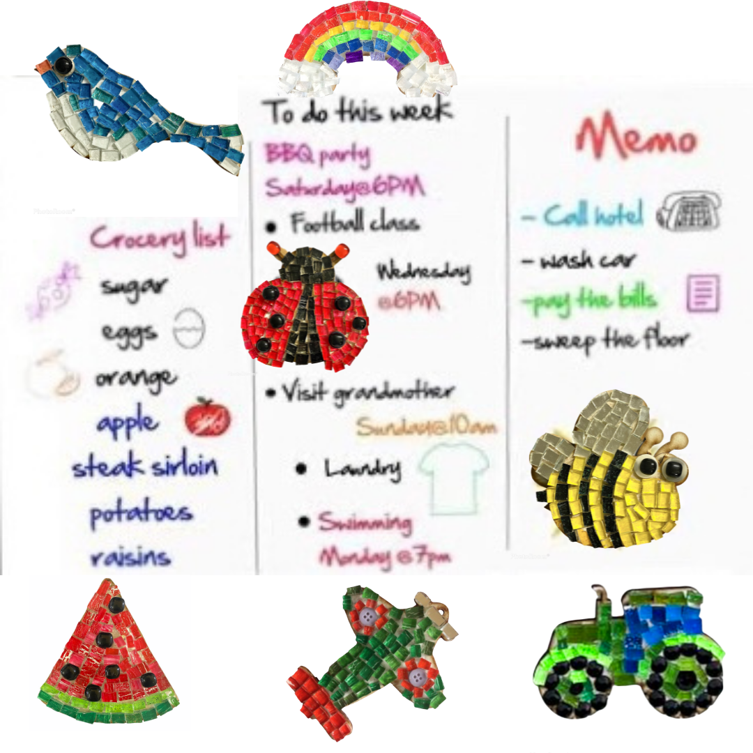Bulk - Mosaic Craft Kit with Magnet- Tractor (Small)