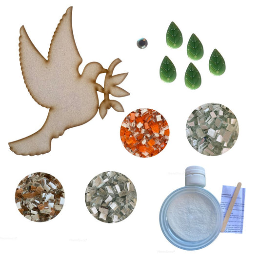 Single - Mosaic Craft Kit with Magnet - Dove (Medium)