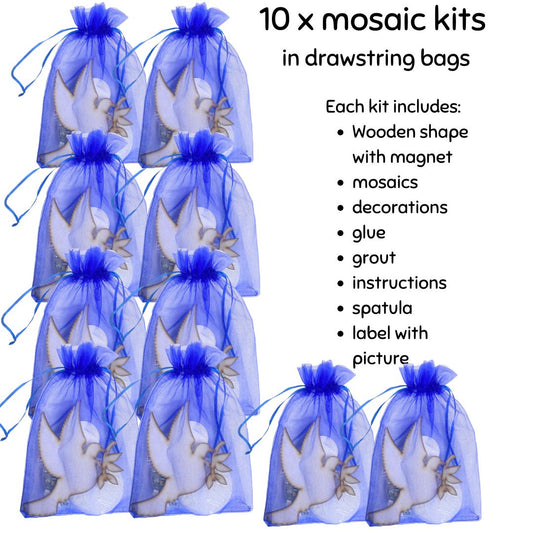 Bulk - Mosaic Craft Kit with Magnet - Dove (Medium)