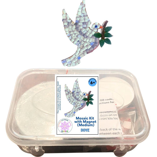 Single - Mosaic Craft Kit with Magnet - Dove (Medium)