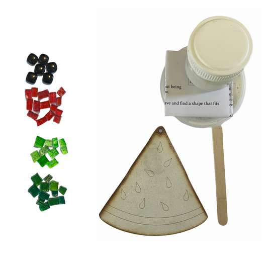 Single - Mosaic Craft Kit with Magnet - Watermelon (Small)
