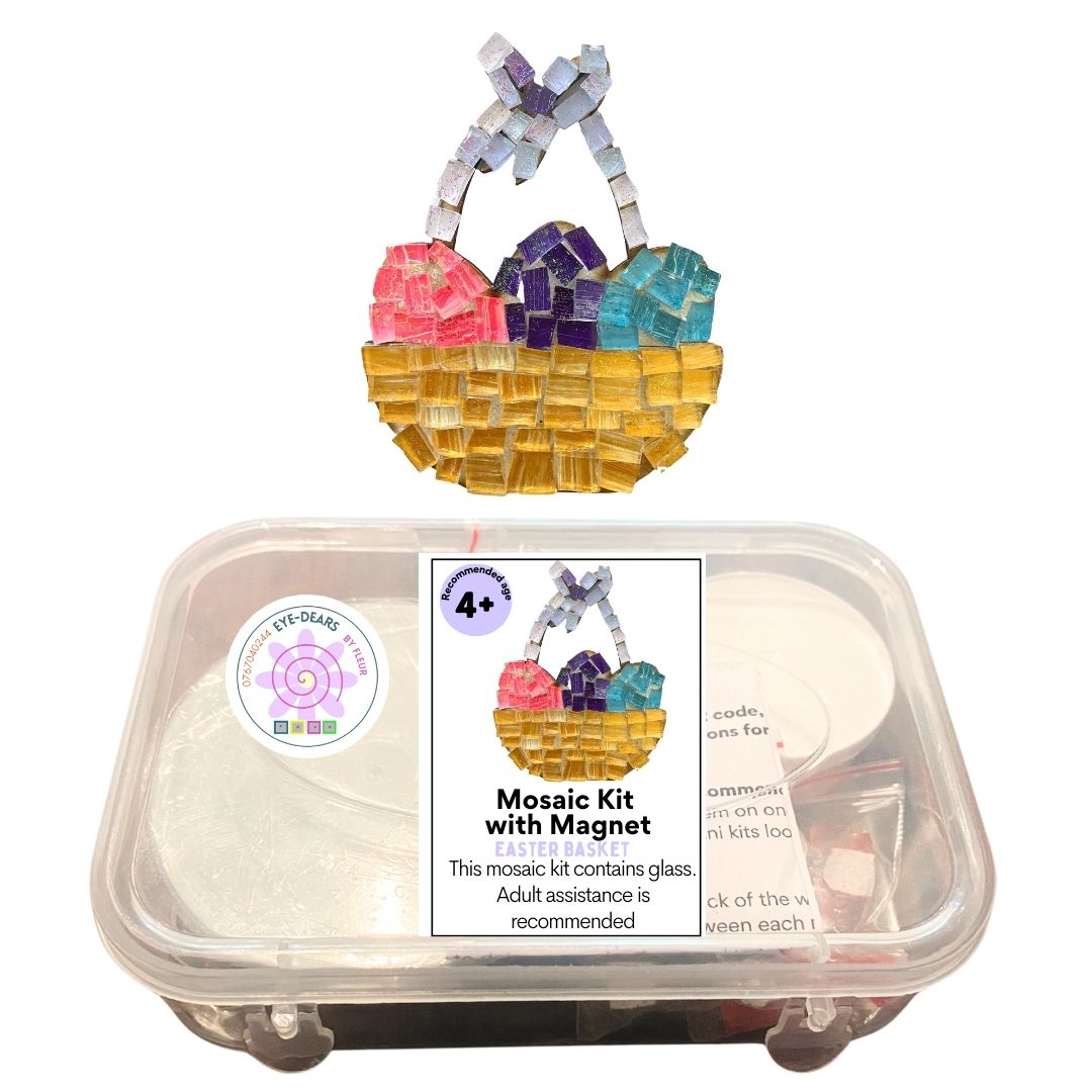 Single - Mosaic Craft Kit with Magnet - Easter Basket (Small)