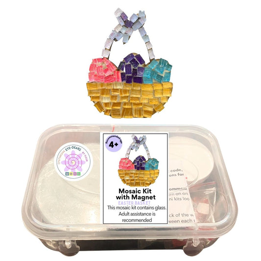 Single - Mosaic Craft Kit with Magnet - Easter Basket (Small)