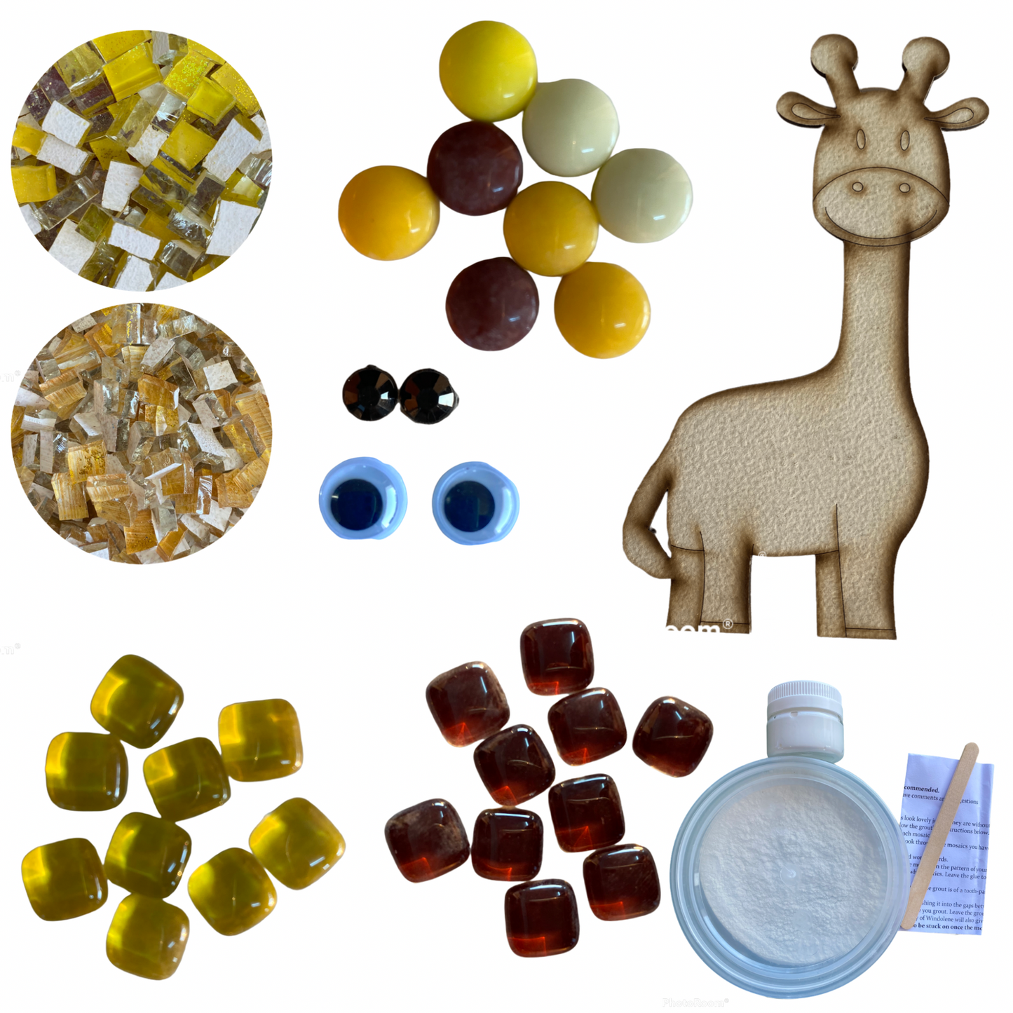 Single - Mosaic Craft Kit with Magnet - Giraffe (Small)