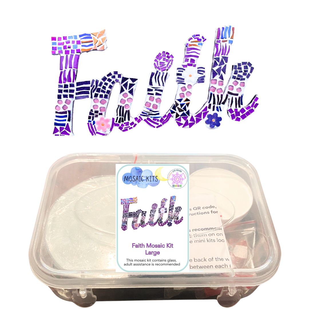 Mosaic Craft Kit for Adults - Faith (Large)