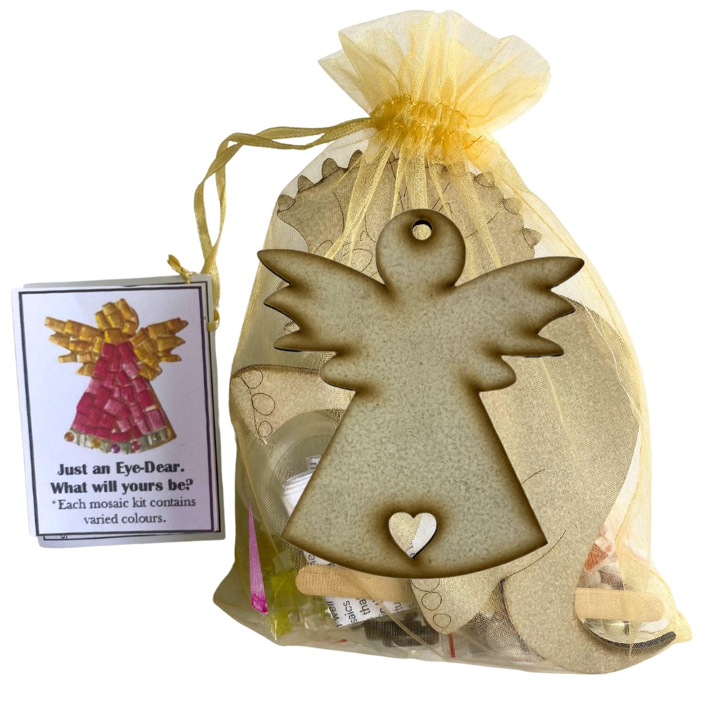 Single - Mosaic Craft Kit with Magnet - Angel Gold (Small)