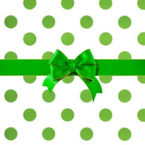 Green and White Wrapping Paper
