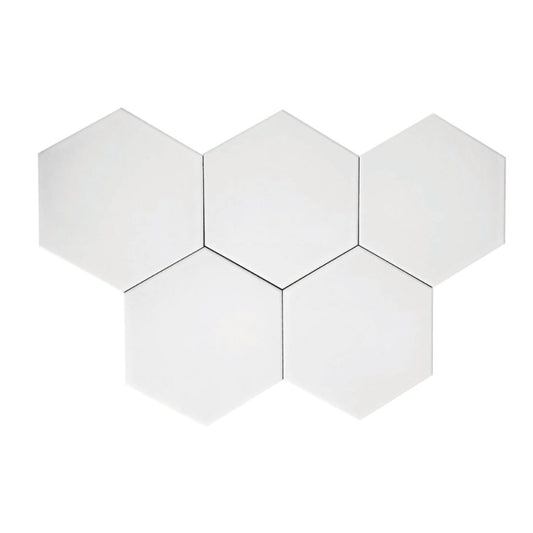 Decor Tiles - Hexagon Tile Matt White