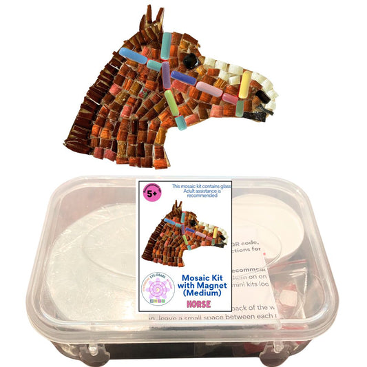 Single - Mosaic Craft Kit with Magnet - Horse (Medium)