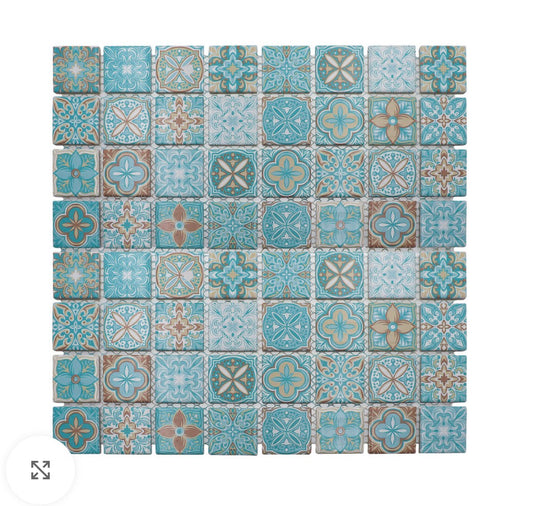 Decor Tiles - Porcelain Moroccan Turquoise