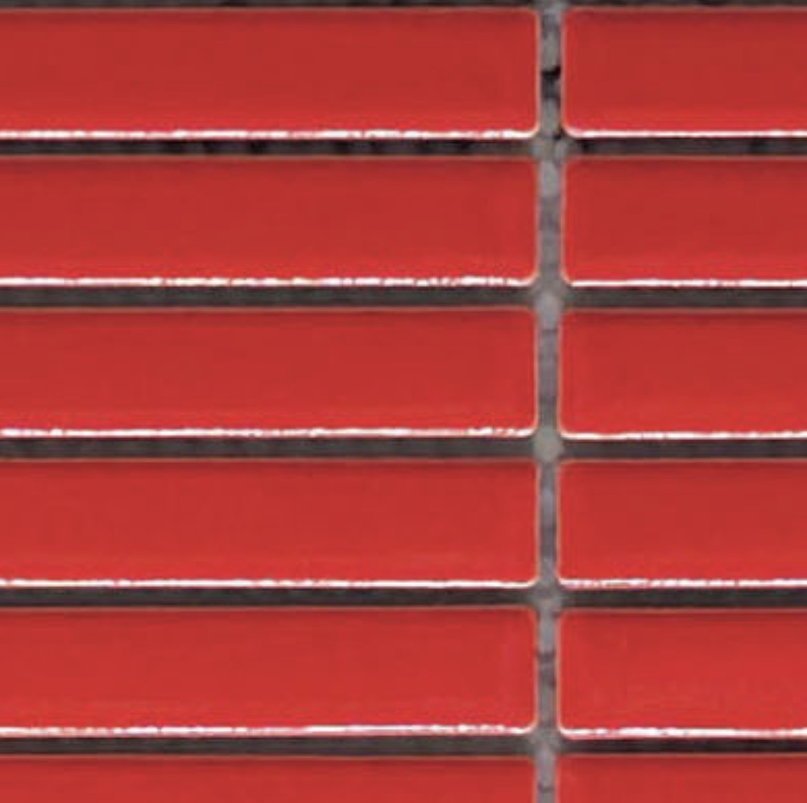 Decor Tiles - Porcelain Mini Strips Red